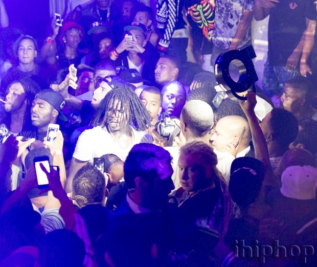 Chief Keef celebrates his 19th Birthday in a crowd of fans