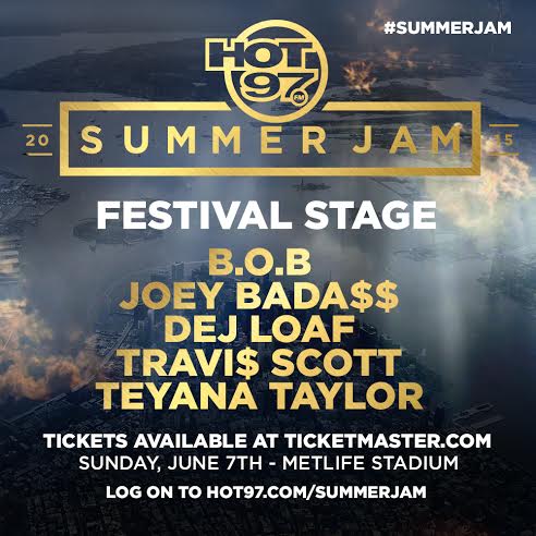 B.o.B, Joey Bada$$, Travi$ Scott Added to Hot 97’s Summer Jam 2015 ...
